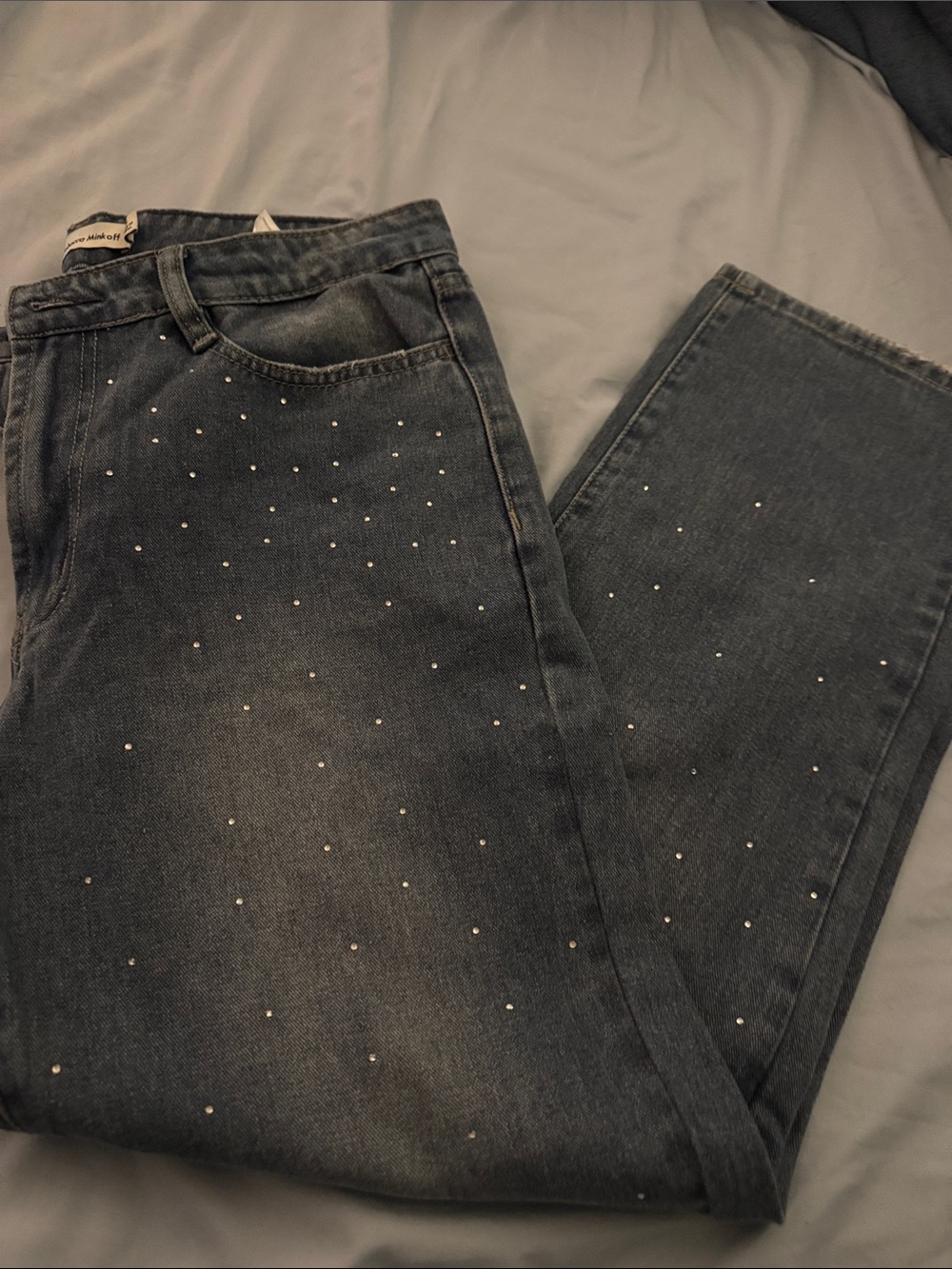 Rebecca Minkoff Women’s Dark Blue Studded Jeans